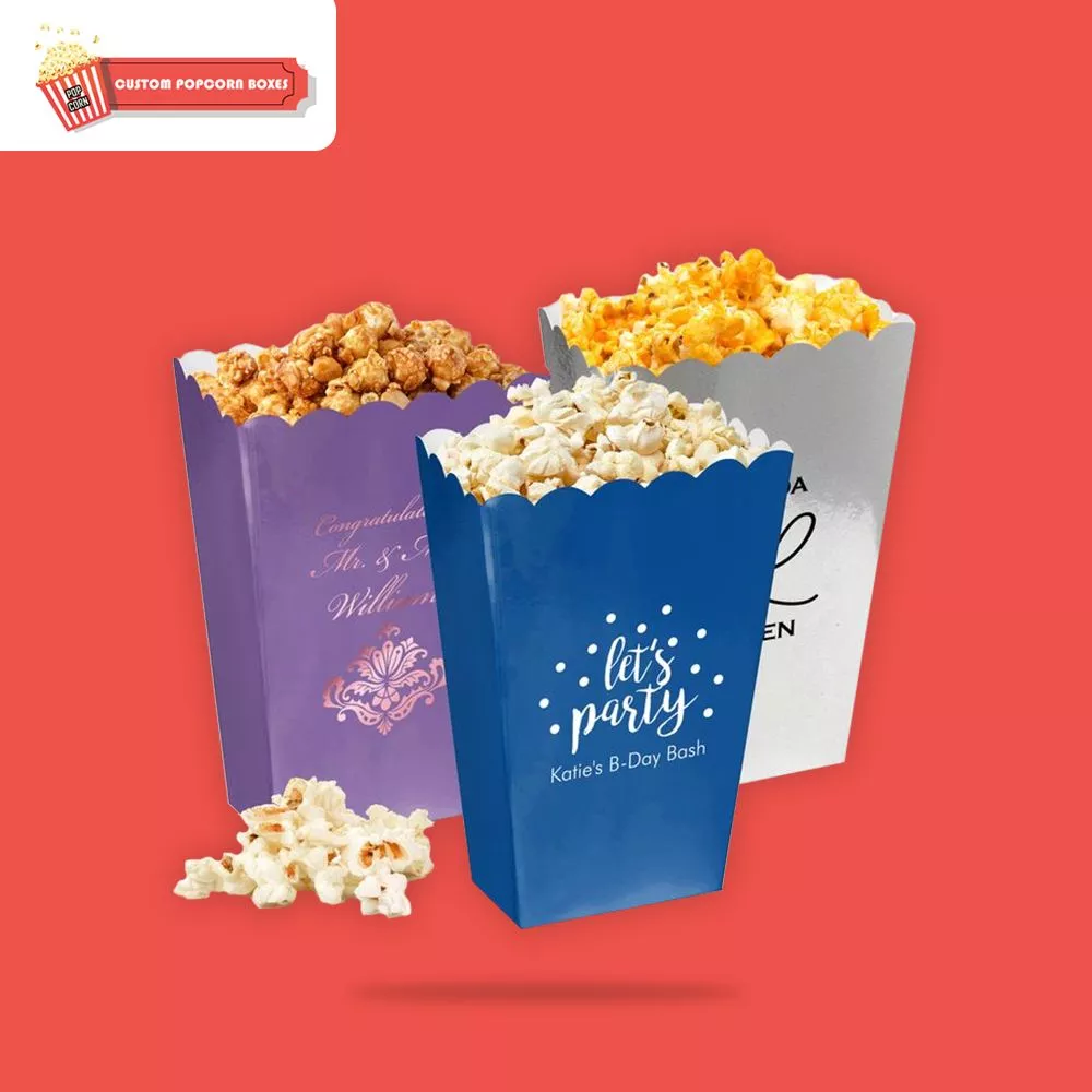 Custom Party Popcorn Boxes - Custom Popcorn Boxes